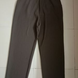 Korean High Waisted Brown Trouser Pant