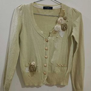 Flower Design Sweater