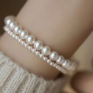 Handmade White Pearl Necklace And Bracelet