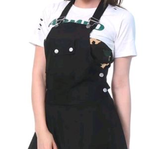 Cute Black dangree dress Korean Style