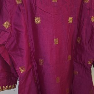 Festive wear New Silk Kurta With Embroidery