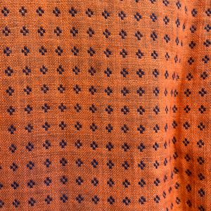 Orange Colour Stitched Shirt For Men