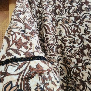 Brown Kurti And Pant Set