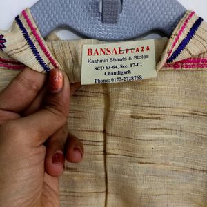 Half Stitched Jute Kurta Material For Women