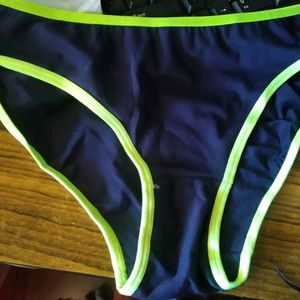 Neon Border Black Panty