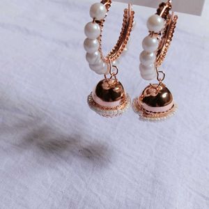 Latest hoop jhumka earrings