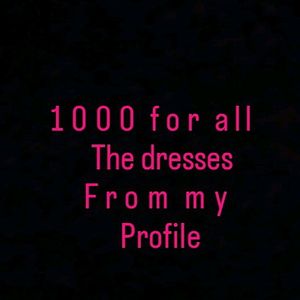 Selling All The Dresses For 1000