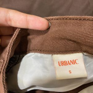 Urbanic Brown Wide Leg Jeans