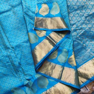 Blue Silk Saree