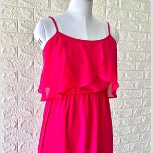 Imported Rose Pink Beautiful Dress