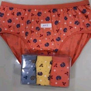 Women Cotton 3 Underwear Set