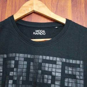 Moda Rapido Brand Black T Shirt For Men