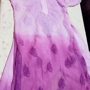 Lucknowi Chikankari Kurta Set