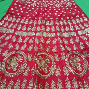 Full Zari Work Wedding Lehenga