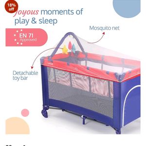 Folding Baby Bed Cum Crib/ Playpen