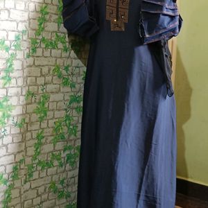 Gorgeous Stone Work Abaya+Offrme Ur Price)