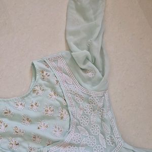 Embroidery Gown