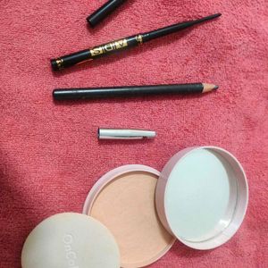 Combo of 2 kajal/eyeliner & 1 compact powder