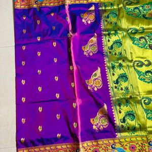 Paithani Saree With Blouse Piece