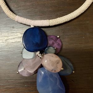 Mauve Color Necklace Sets With Beads