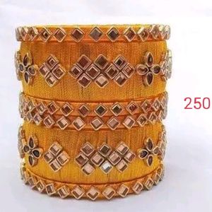 New Silk Thread Bangles Set