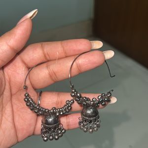 Oxidised Jhumka