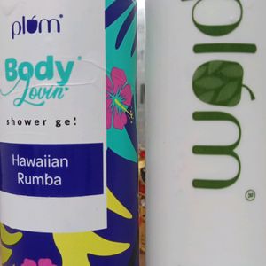 Plum Shower Gel And Green Tea Alcohol-Free Toner Combo Of 2 Products