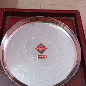 New Big Stainless Steel Thali