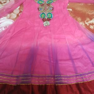 Mazenta Purple Kurti Pazami Set