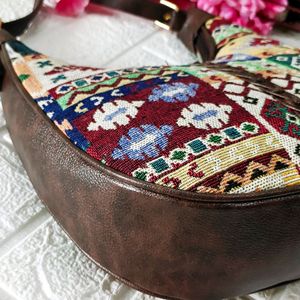 Stylish Jacquard Sling Bag