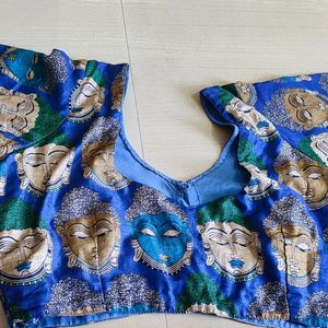 Stitched Kalankari Blouse With 3/4th Hands