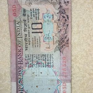 Rare 10 Rupeess Note