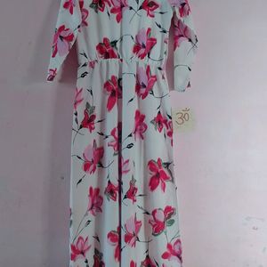 Floral aesthetic dress