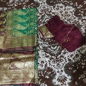 New Banarasi Saree One Time Used