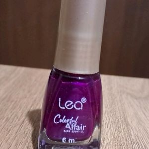 Lea Shimmer Dark Pink Colour Nail Paint