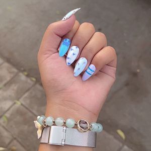 Combo Of Presson Nails 💅🏼🤍