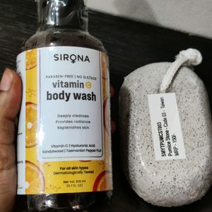 Sirona Body Wash & Pumice Stone