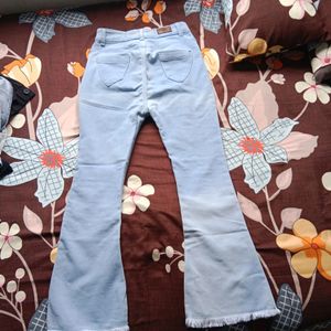 Sky Blue Bootcut Jeans