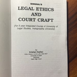 Legal Ethics