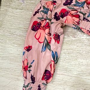 Trendy Floral Top With Puff Sleeves