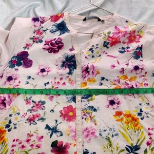 High Low Floral Kurta