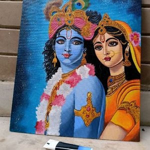 RADHA KRISHNA CANVAS PAINTING/ART WORK