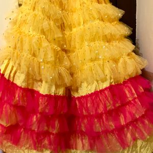 Haldi Gown For Bride