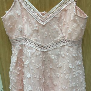 Urbanic Pink Laced Dress Size L