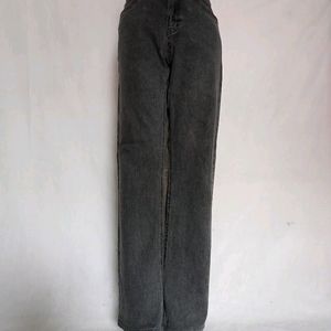 deep ash gray straight fit jeans