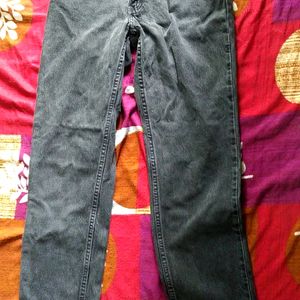 Black Charcoal Moms Fit Jeans