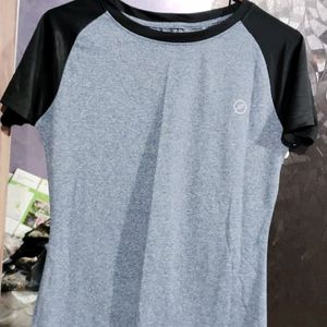 Blue Black T- Shirt For Women L- Size