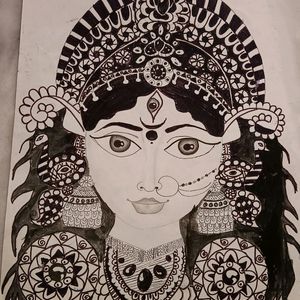 Durga Maa (Mandala Art)