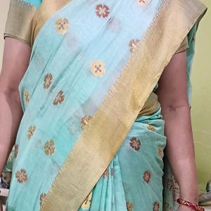 Comfortable And Rich Look Saree With Blouse 🥻👌