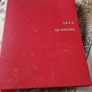 Unused Toyota Diary 2013 A4 Size